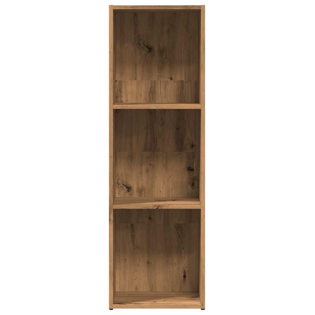 vidaXL Boekenkast 36x30x114 cm bewerkt hout artisanaal eikenkleur