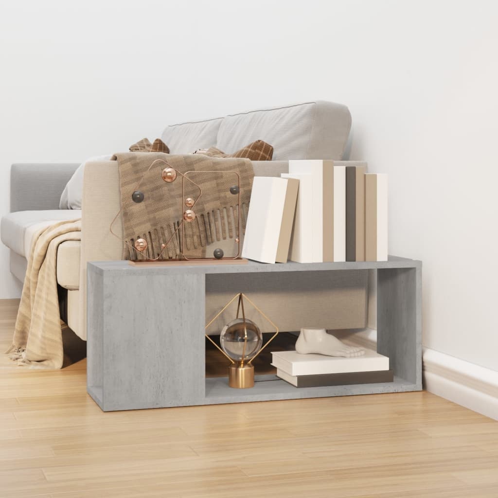 vidaXL Tv-meubel 80x24x32 cm bewerkt hout betongrijs