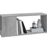 vidaXL Tv-meubel 80x24x32 cm bewerkt hout betongrijs