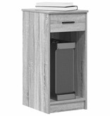 vidaXL Computertorenstandaard met lade 35x45x77 cm grijs sonoma eiken