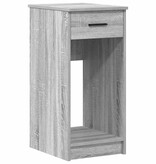 vidaXL Computertorenstandaard met lade 35x45x77 cm grijs sonoma eiken