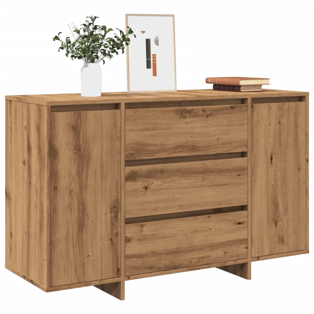 vidaXL Dressoir 120x41x75 cm bewerkt hout artisanaal eikenkleur