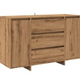 vidaXL Dressoir 120x41x75 cm bewerkt hout artisanaal eikenkleur