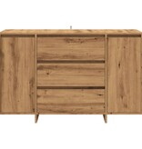 vidaXL Dressoir 120x41x75 cm bewerkt hout artisanaal eikenkleur