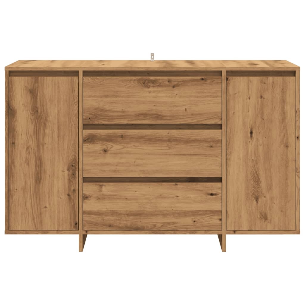 vidaXL Dressoir 120x41x75 cm bewerkt hout artisanaal eikenkleur