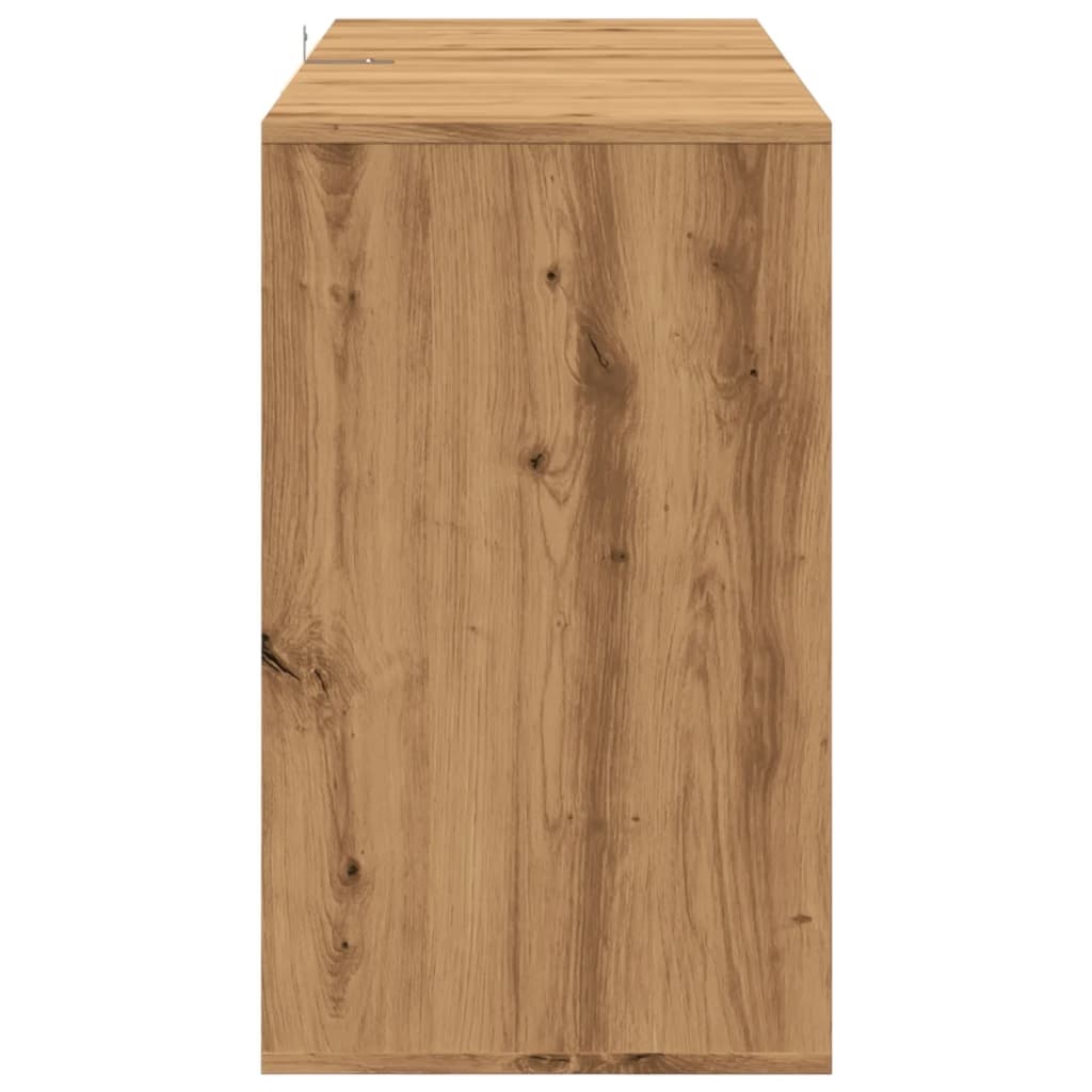 vidaXL Dressoir 120x41x75 cm bewerkt hout artisanaal eikenkleur