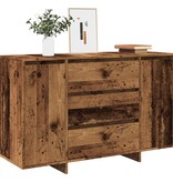 vidaXL Dressoir 120x41x75 cm bewerkt hout oud houtkleurig