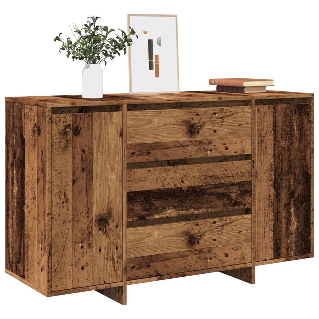 vidaXL Dressoir 120x41x75 cm bewerkt hout oud houtkleurig