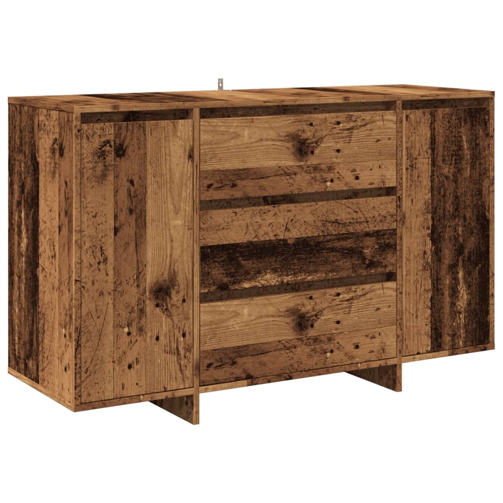 vidaXL Dressoir 120x41x75 cm bewerkt hout oud houtkleurig