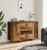 vidaXL Dressoir 120x41x75 cm bewerkt hout oud houtkleurig