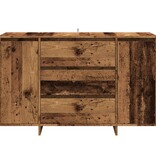 vidaXL Dressoir 120x41x75 cm bewerkt hout oud houtkleurig