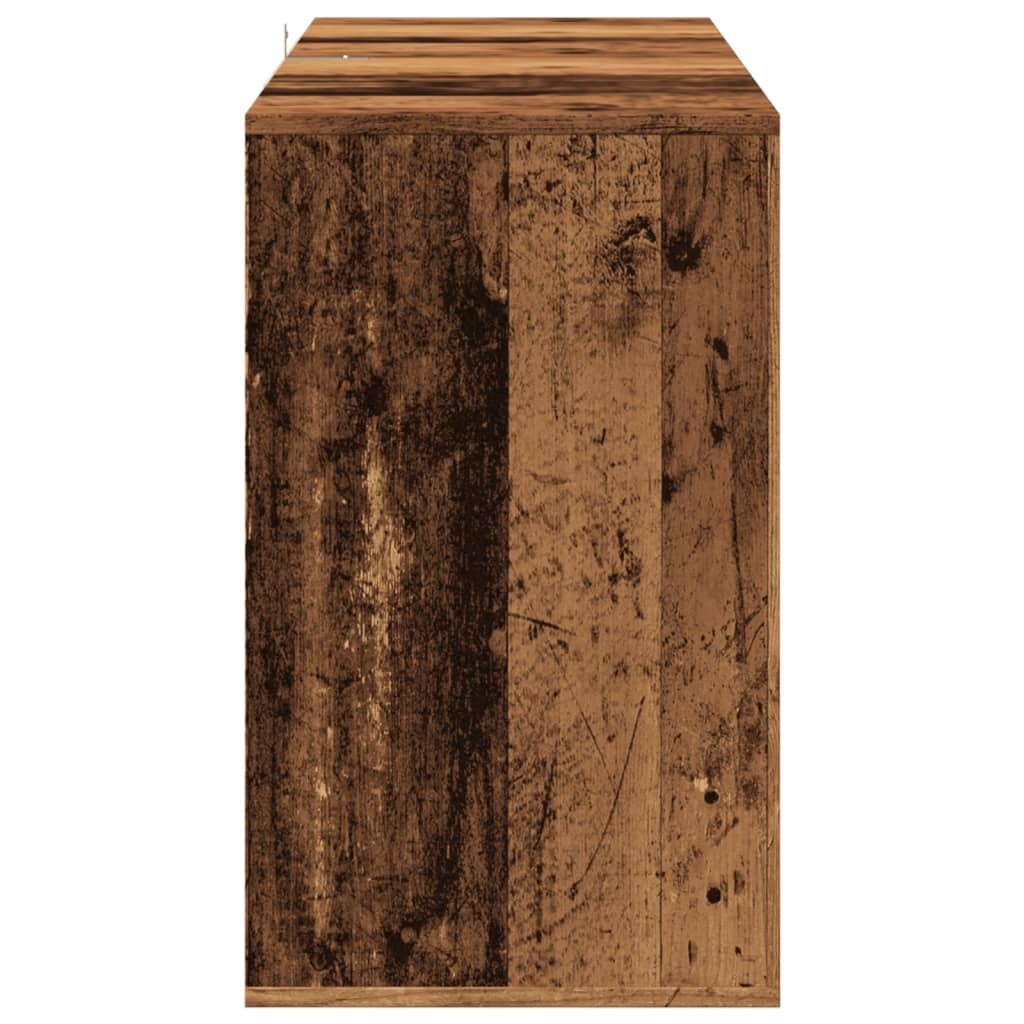 vidaXL Dressoir 120x41x75 cm bewerkt hout oud houtkleurig