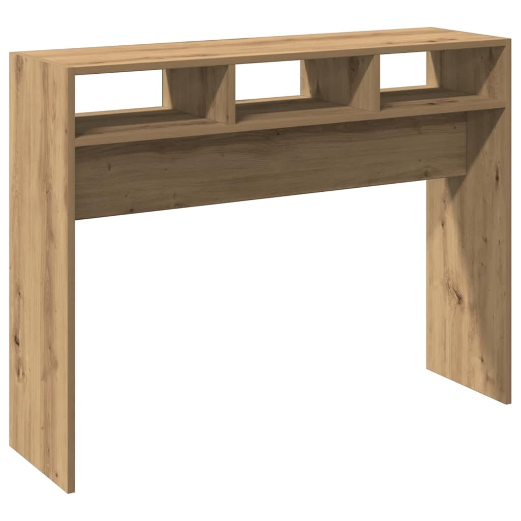 vidaXL Wandtafel 105x30x80 cm bewerkt hout artisanaal eikenkleur