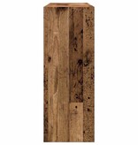vidaXL Wandtafel 105x30x80 cm bewerkt hout oud houtkleurig