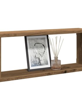 VidaXL Wandschappen kubus 6 st 60x15x23 cm hout artisanaal eiken