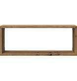 vidaXL Wandschappen kubus 6 st 60x15x23 cm hout artisanaal eiken