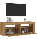 vidaXL Tv-meubel met LED 120x35x40 cm bewerkt hout artisanaal eiken