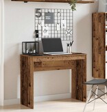 vidaXL Bureau 90x40x72 cm bewerkt hout oud houtkleurig