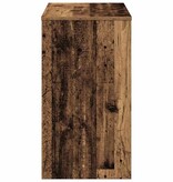 vidaXL Bureau 90x40x72 cm bewerkt hout oud houtkleurig