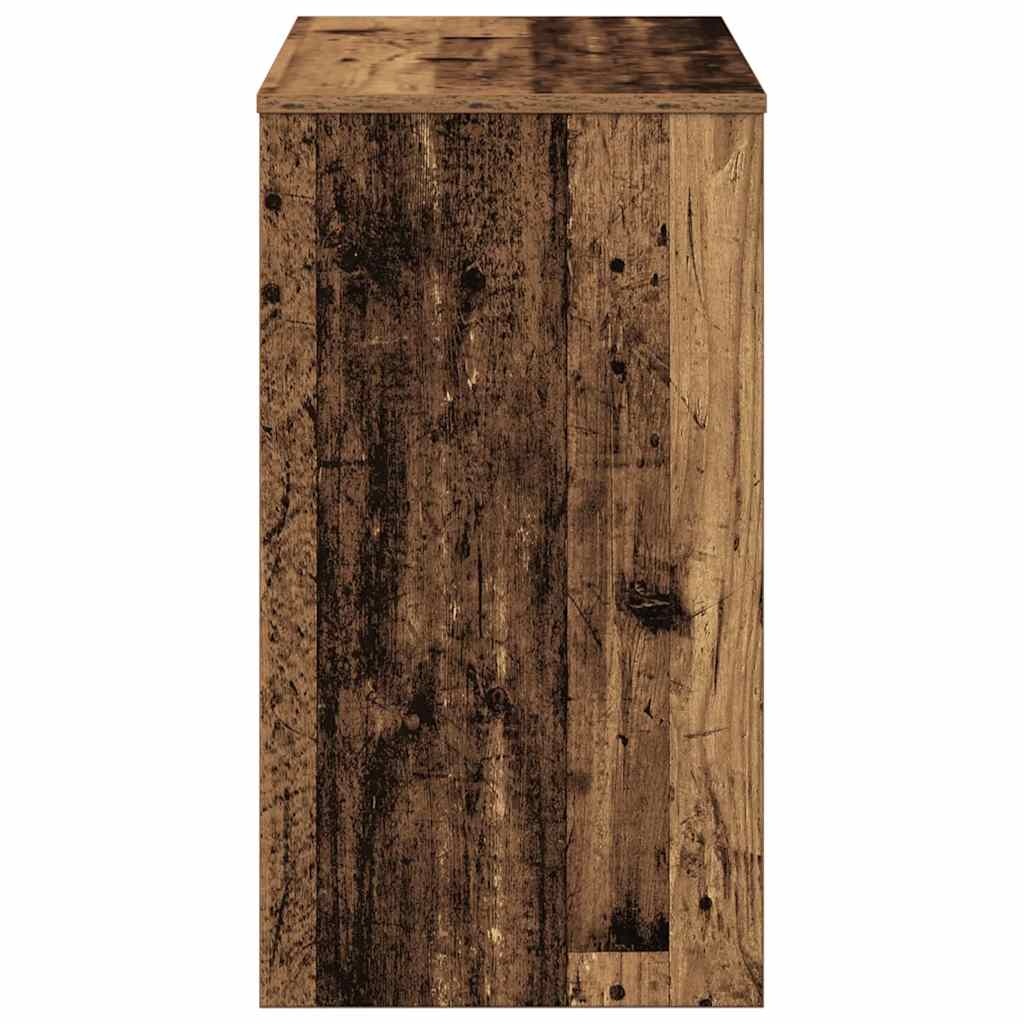 vidaXL Bureau 90x40x72 cm bewerkt hout oud houtkleurig
