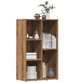 vidaXL Boekenkast 45x25x80 cm bewerkt hout artisanaal eikenkleur
