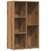 vidaXL Boekenkast 45x25x80 cm bewerkt hout artisanaal eikenkleur