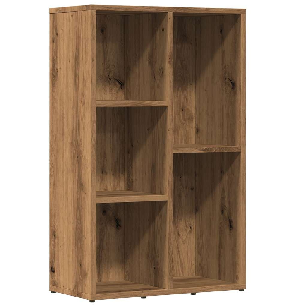 vidaXL Boekenkast 45x25x80 cm bewerkt hout artisanaal eikenkleur