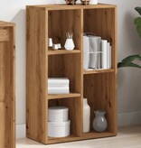 vidaXL Boekenkast 45x25x80 cm bewerkt hout artisanaal eikenkleur