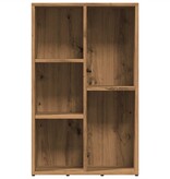 vidaXL Boekenkast 45x25x80 cm bewerkt hout artisanaal eikenkleur