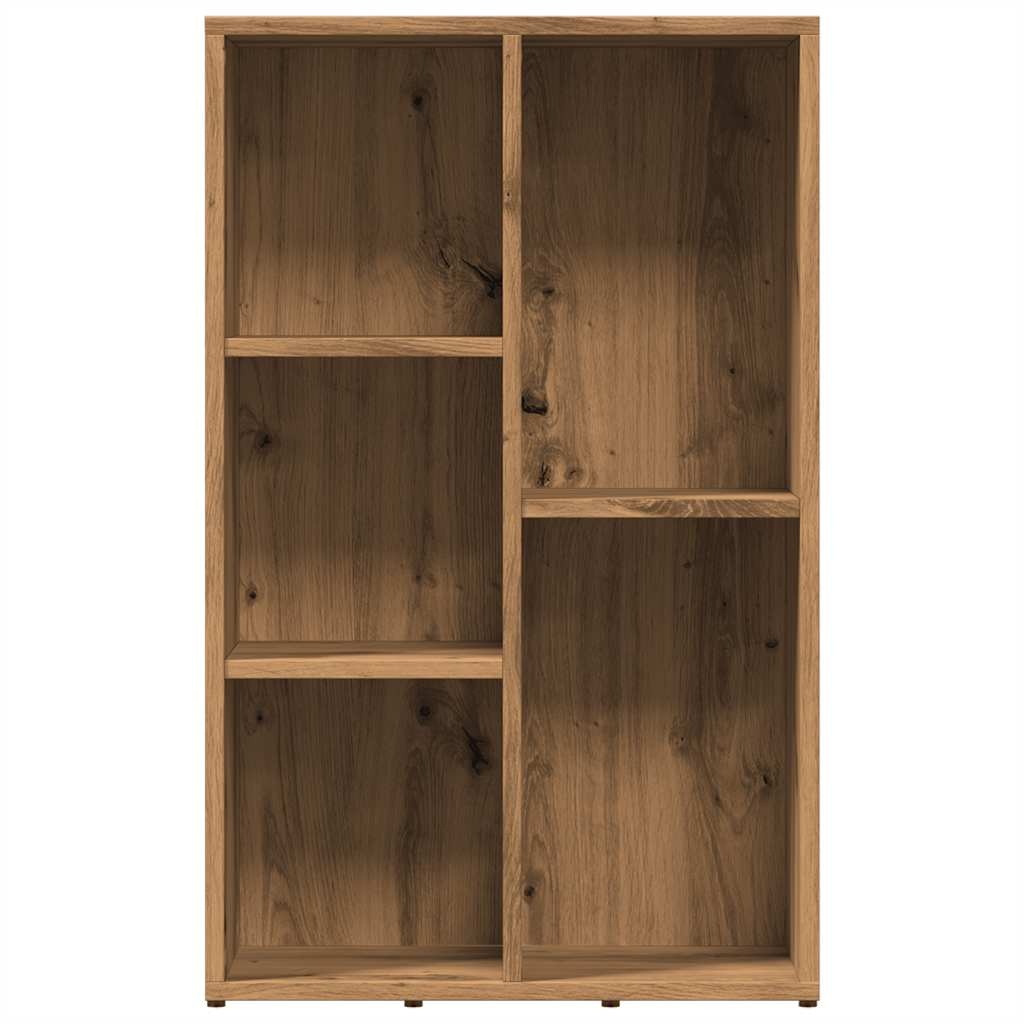 vidaXL Boekenkast 45x25x80 cm bewerkt hout artisanaal eikenkleur