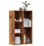 vidaXL Boekenkast 45x25x80 cm bewerkt hout oud houtkleurig
