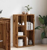 vidaXL Boekenkast 45x25x80 cm bewerkt hout oud houtkleurig