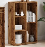 vidaXL Boekenkast 45x25x80 cm bewerkt hout oud houtkleurig