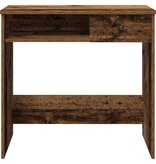 vidaXL Bureau 80x40x75 cm bewerkt hout oud houtkleurig