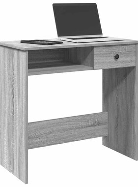 VidaXL Bureau 80x40x75 cm bewerkt hout grijs sonoma eikenkleurig