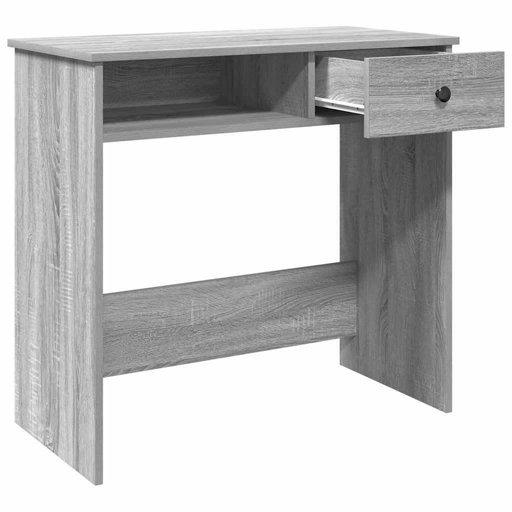 vidaXL Bureau 80x40x75 cm bewerkt hout grijs sonoma eikenkleurig