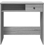 vidaXL Bureau 80x40x75 cm bewerkt hout grijs sonoma eikenkleurig