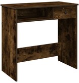 vidaXL Bureau 80x40x75 cm bewerkt hout gerookt eikenkleurig