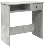 vidaXL Bureau 80x40x75 cm bewerkt hout betongrijs