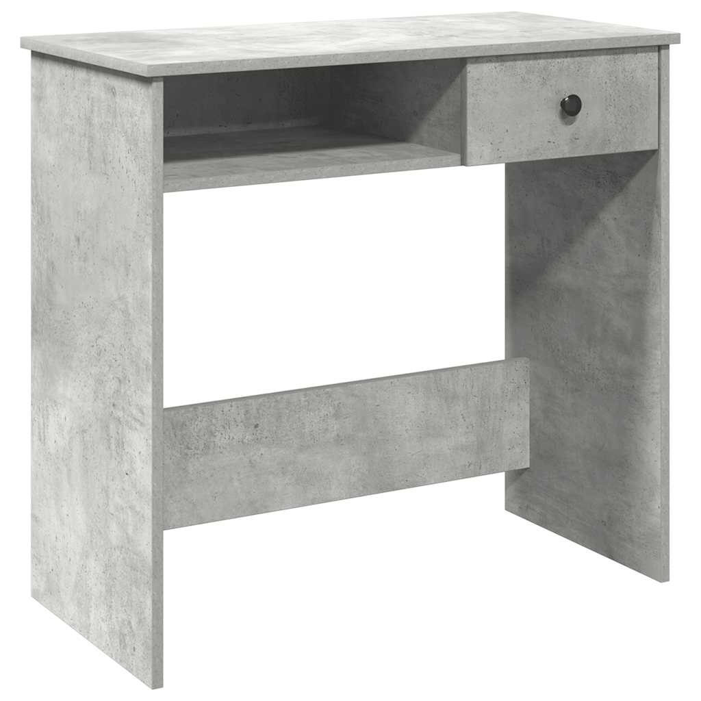 vidaXL Bureau 80x40x75 cm bewerkt hout betongrijs