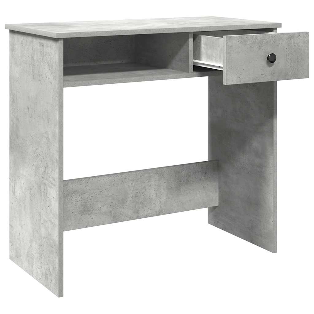 vidaXL Bureau 80x40x75 cm bewerkt hout betongrijs