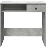 vidaXL Bureau 80x40x75 cm bewerkt hout betongrijs