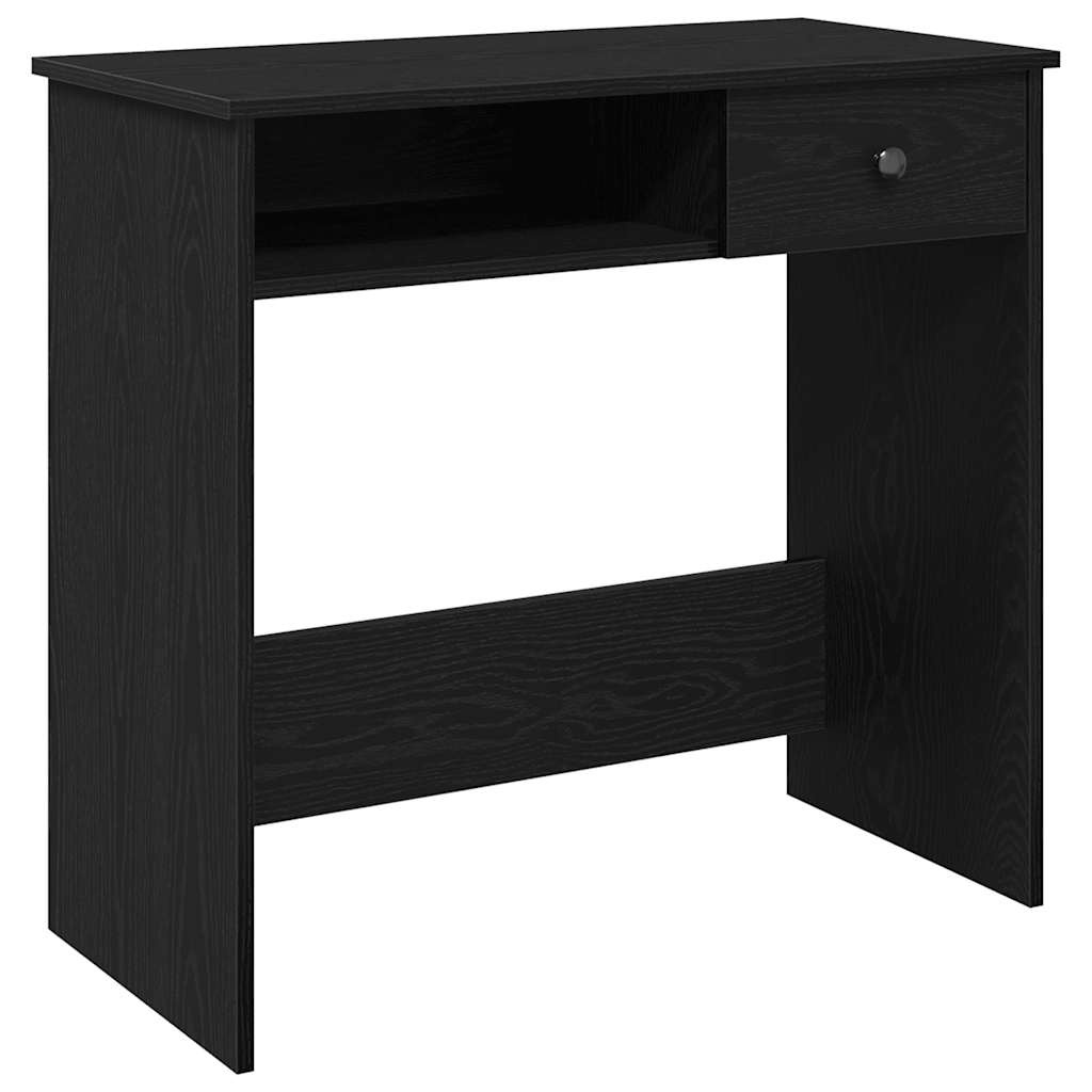 vidaXL Bureau 80x40x75 cm bewerkt hout zwart