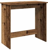 vidaXL Bureau 80x40x75 cm bewerkt hout oud houtkleurig