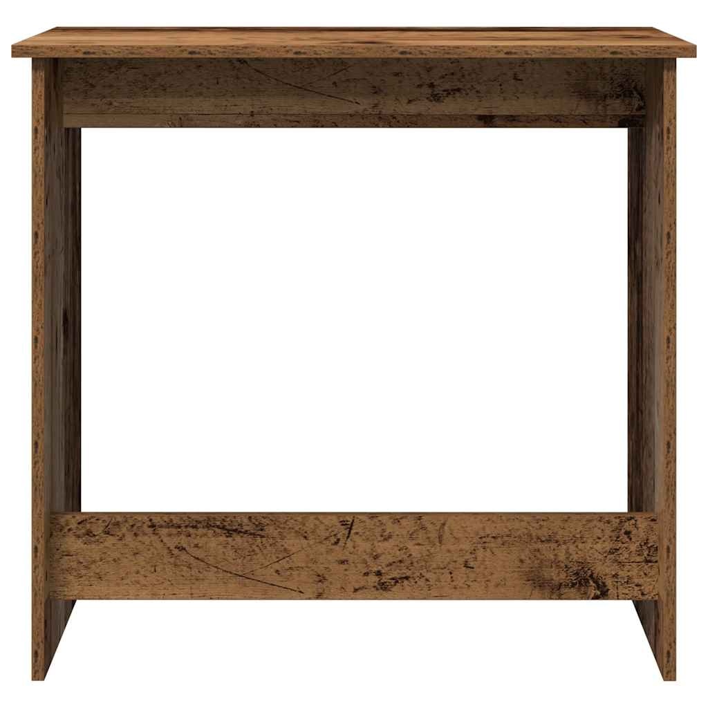 vidaXL Bureau 80x40x75 cm bewerkt hout oud houtkleurig