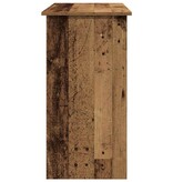 vidaXL Bureau 80x40x75 cm bewerkt hout oud houtkleurig