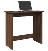 vidaXL Bureau 80x40x75 cm bewerkt hout bruin eikenkleur