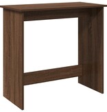 vidaXL Bureau 80x40x75 cm bewerkt hout bruin eikenkleur