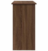 vidaXL Bureau 80x40x75 cm bewerkt hout bruin eikenkleur