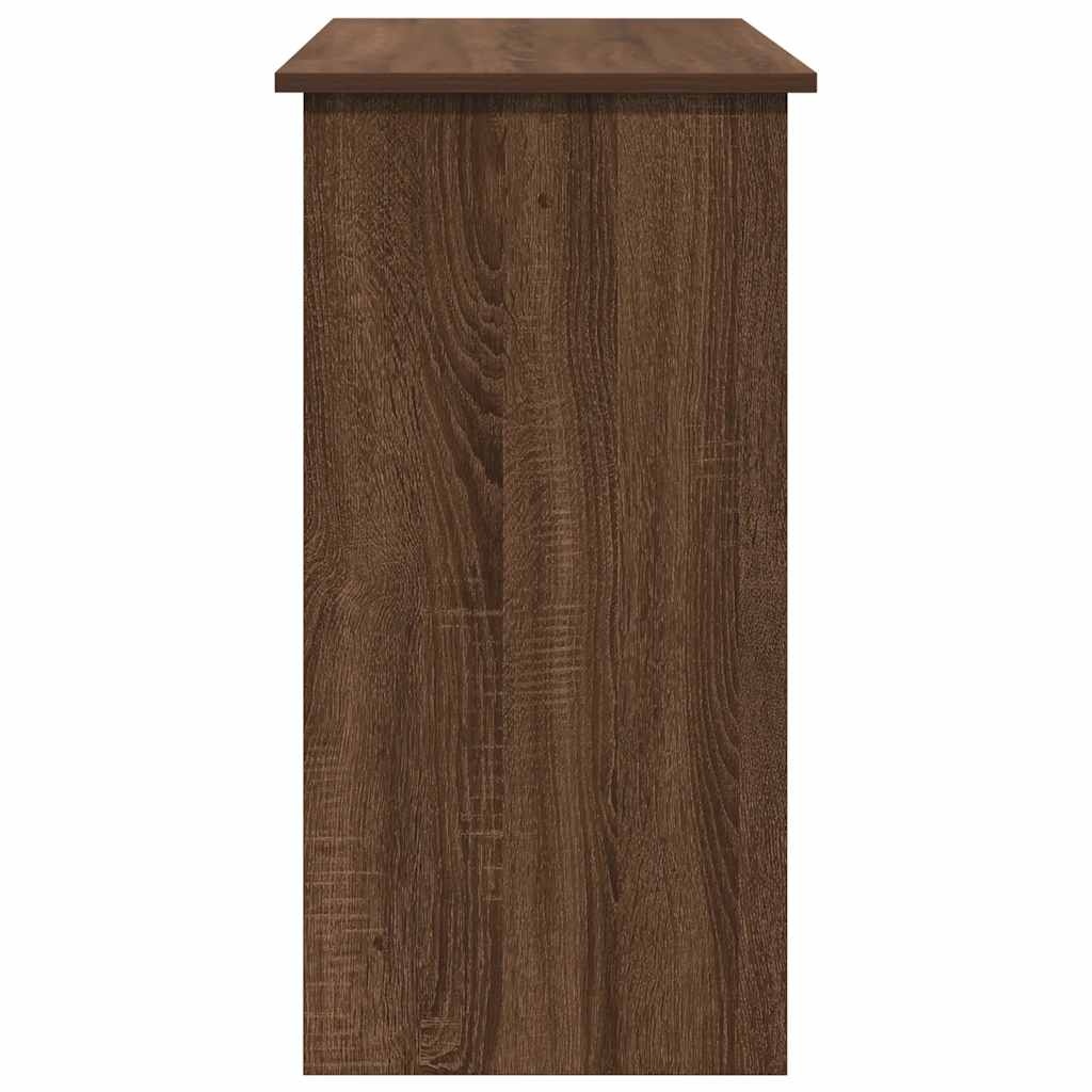 vidaXL Bureau 80x40x75 cm bewerkt hout bruin eikenkleur